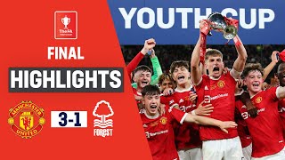 Garnacho Brace Seals FA Youth Cup | Manchester United U18 3-1 Nottingham Forest U18 | FA Youth Cup