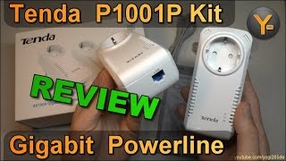 Review \u0026 Test im Altbau: Tenda Powerline Kit P1001P / Gigabit AV1000 Power Line Adapter