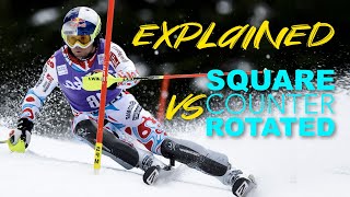 skiing square vs countered vs rotated - what is it? EXPLAINED