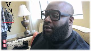 Rick Ross Reveals Samples Of His Sunglasses Line With Corey Shapiro @vintageframes