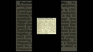 Palladium, Order of the: Encyclopedia of Freemasonry By Albert G. Mackey