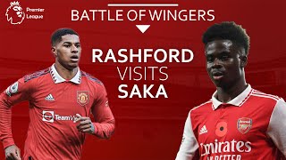 Rashford of Manchester United Vs Saka of Arsenal Attack Stats of Match-day 20 of 38 - Premier League
