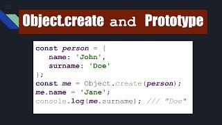 Javascript Object.create and Prototype