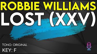 Robbie Williams - Lost (XXV) - Karaoke Instrumental