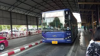 Bus land EP.7.2 รถเมล์สาย 7 (รถปรับอากาศน้ำเงิน กลับอู่เอกชัย)