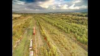 Abandoned train depot, Healey Mills at Horbury, Ossett - West Yorkshire by Drone