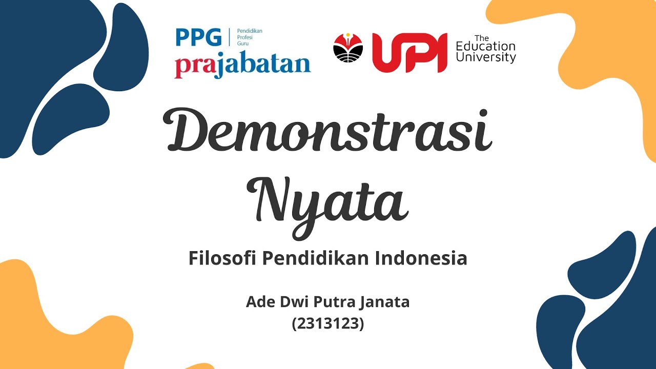 Tugas Demonstrasi Kontekstual - Kontekstualiasi Dasar-Dasar Pendidikan ...