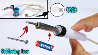 How To Make Soldering iron With iron nail Make Easy At Home