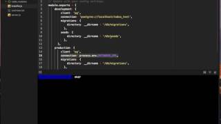 KnexJS Tutorial - 2 - Getting Started