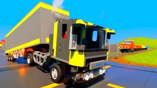Track Car Stop the Train | Lego Crashes - Brick Rigs