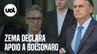 Zema declara apoio a Bolsonaro no segundo turno: 'Colocamos divergências de lado'