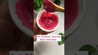 Beetroot face pack | Get pink glowing, shiny, youthful and spotless skin naturally💓| #shorts