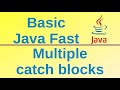 Multiple catch blocks for exception handling - Basic Java Fast (45)