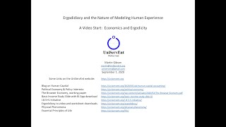 Ergodidiocy Economics 1.0