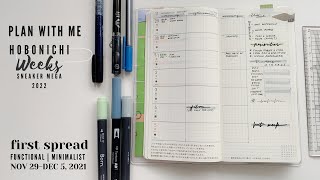 Functional Hobonichi Weeks plan with me (Sneaker Mega) 2911-05122021 paperjoyph