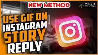How to use gif on instagram story reply 2024 [EASY]