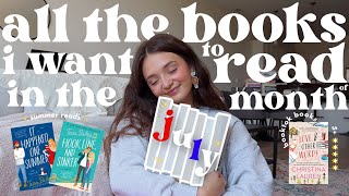 MY JULY TBR 🤍 all the books i want to read in the month of july! (booktok books + subscribers recs)