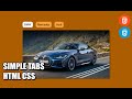 Simple Tabs | CSS Tutorial