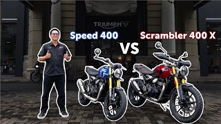 So sánh xe | Scrambler 400 X vs Speed 400 | Đâu là mẫu xe trong lòng biker Triumph tại Việt Nam