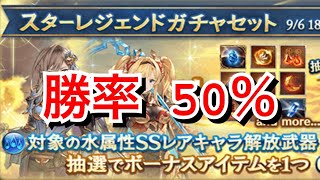 【グラブル】勝率50% 水属性キャラスタレ引いていく！【スターレジェンドガチャ】