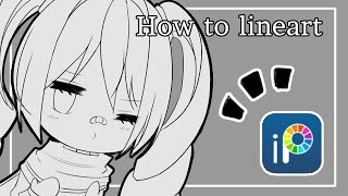 How to lineart!! [ibispaint x tutorial #2] (eng and indo sub)