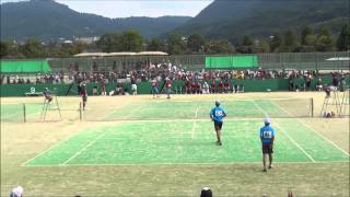 '14 全国中学校ソフトテニス大会　男子決勝　３