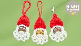 Easy Santa Ornaments 3 Ways: Make Gift Tags, Ornaments, or Key Chains!