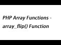 PHP Array Functions - array_flip() Function