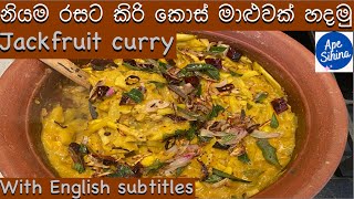 කිරිකොස් මාලුව | Sri lankan jackfruit curry | kirikos | Kiri kos Maluwa | kiri Kos Recipe | Kiri Kos