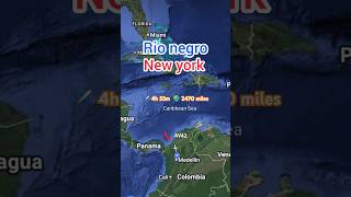 Rio negro to new york flight route #shortsfeed #ríonegro #flightroute