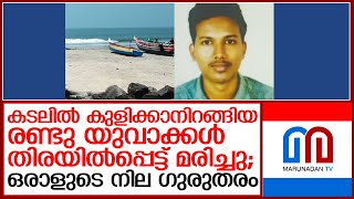 കടലില്‍ കുളിക്കാനിറങ്ങിയ രണ്ടു യുവാക്കള്‍ തിരയില്‍പ്പെട്ട് മരിച്ചു  I   Andhakaranazhi alappuzha