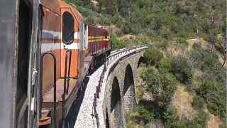 Greece:Railfan/Special train arriving at Xranoi village on the Tripoli-Argos scenic line...