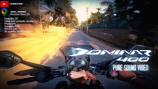 Dominar 400 Ride POV: Onboard the Bajaj Dominar 400 - BS6 2.0 | Pure Sound | DJI ACTION 3 | 4K