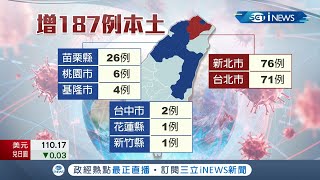 今增187本土.21死亡！ 接種疫苗後死亡\