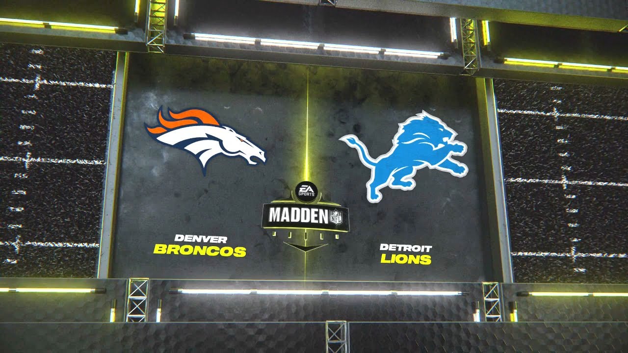 Madden NFL 24 - Denver Broncos Vs Detroit Lions Simulation Week 15 PS5 ...