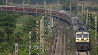 VIDARBHA EXPRESS CROSSING VAINGANGA RIVER || MADGI TUMSAR || DEVHADI MANDIR ||