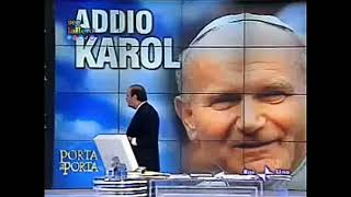 Sequenza pubblicitaria interrotta per annuncio morte Papa Giovanni Paolo II - Rai 1, 2 aprile 2005