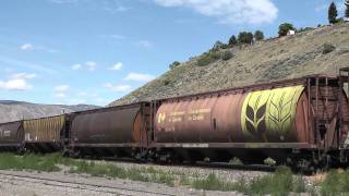 Canadian Pacific grain train@Ashcroft,BC.