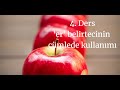 NT2 - 'ER' belirtecinin cümlede kullanılması 4. Ders