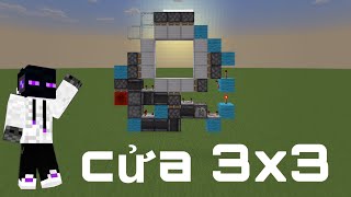 Cách làm cửa 3x3 siêu đơn giản và nhỏ gọn trong Minecraft(BE)