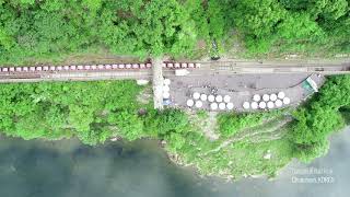 [4K]Gangchon Rail Park-Chuncheon, KOREA Drone Video 강촌레일파크 드론 영상