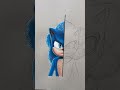 sonic vs shadow✨ drawing art shorts sonic viral fyp