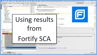 Using results from Fortify Static Code Analyzer