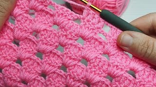 VERY SIMPLE Crochet Pattern for Beginners! MARVELOUS Crochet Stitch for Scarf, Sweater #häkelmuster