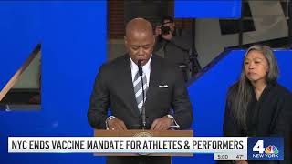 NYC Vaccine Mandate Latest: Athletes and Performers Exempt, Workers Are Not