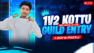 ❤️‍🔥 FREE FIRE LIVE IN TELUGU- 1V2 KOTTU GUILD ENTRY - RED MAFIA IS LIVE - Telugu Gaming Live #RMG