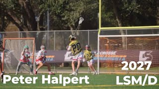 Peter Halpert(Class of 2027) LSM/D- 2024 to 2025 Sophomore Fall Highlights