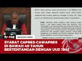 Pertimbangan Mahkamah Konstitusi Tolak Gugatan Partai Garuda Soal Usia Capres-Cawapres | tvOne