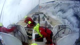 Big wave on board Old Pulteney in the Southern Ocean during the Clipper Race