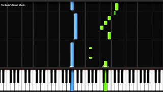 Bach - Minuet in G [Piano Tutorial] EASY Piano Synthesia By Teclapia Sheet music